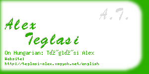 alex teglasi business card